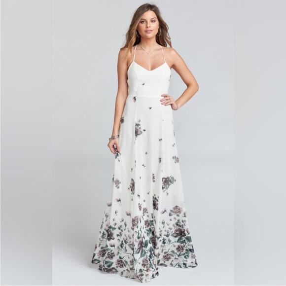 NWT Show Me Your MuMu Goddess Gown in Floral Falls Size XXS - Picture 1 of 11